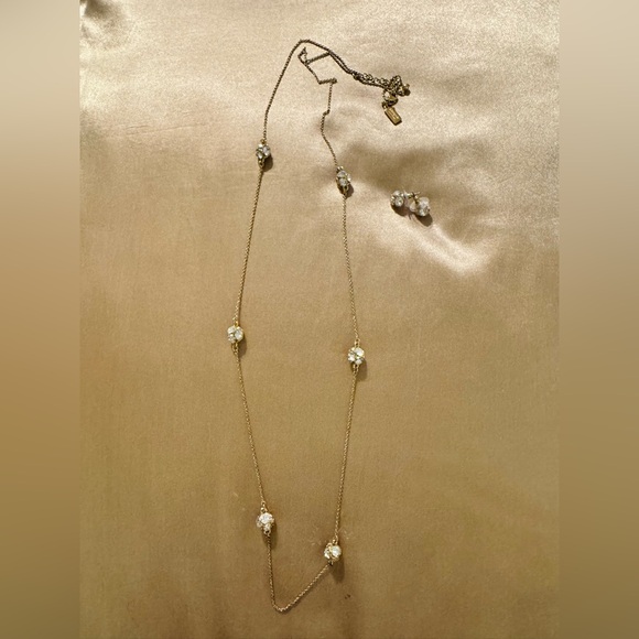 Kate Spade Lady Marmalade Crystal Ball Gold Necklace and Earring Set - Picture 8 of 8